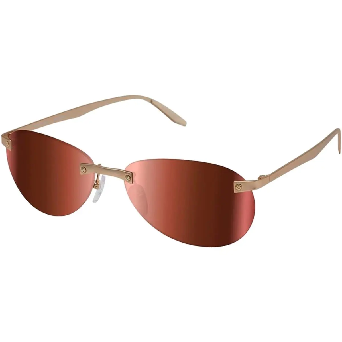 Revo Nrgy By J Balvin Voyager Polarized Rimless Aviator Sunglasses - RE600204GO