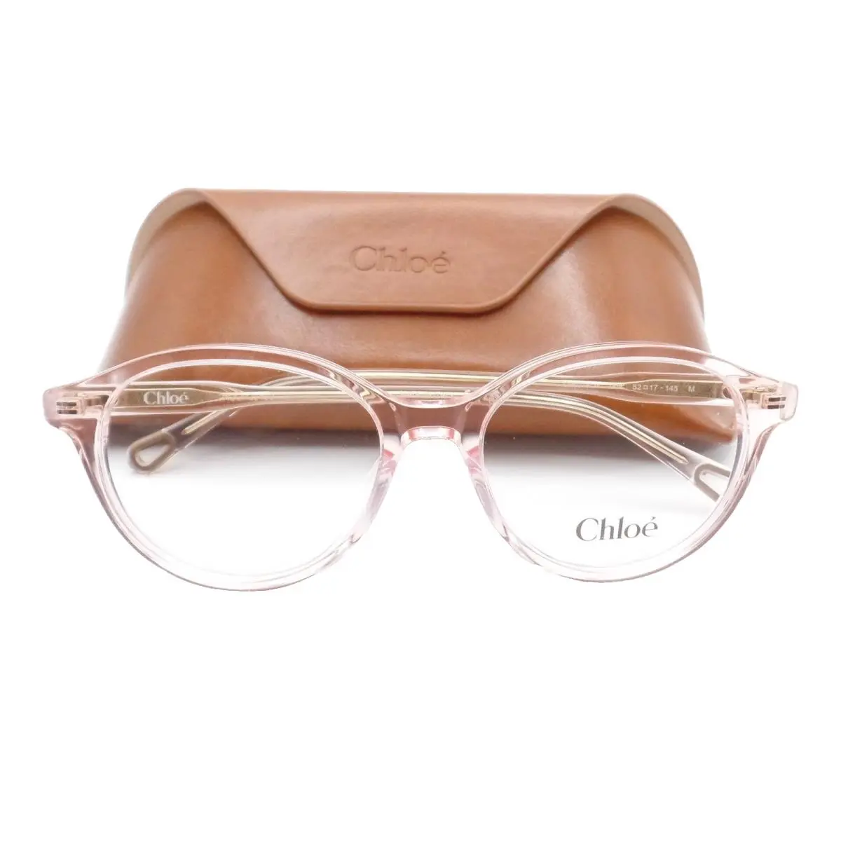 Chloe CH0316O Transparent Pink 004 52 RX Eyeglasses Frames