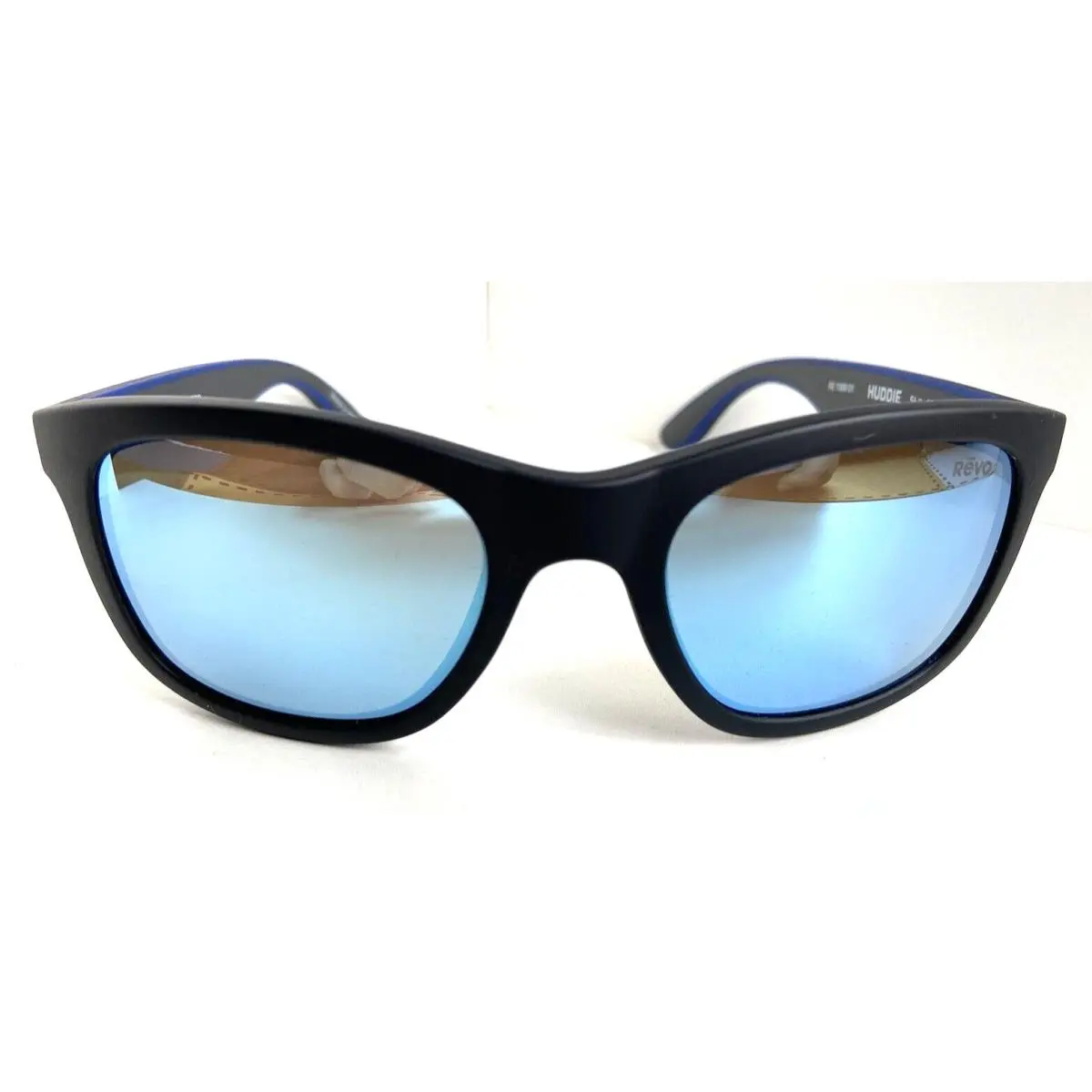 Polarized Revo Huddiere 1000 01 Black Mirrored 54mm Men`s Sunglasses