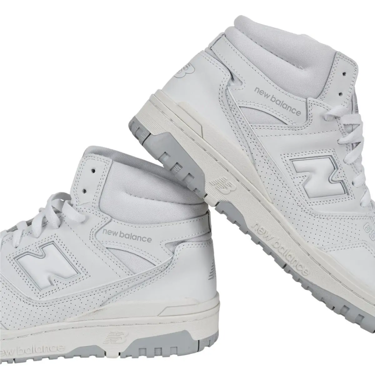 New Balance 650R White Mens 10.5 Retro High Top Basketball Sneakers Triple White