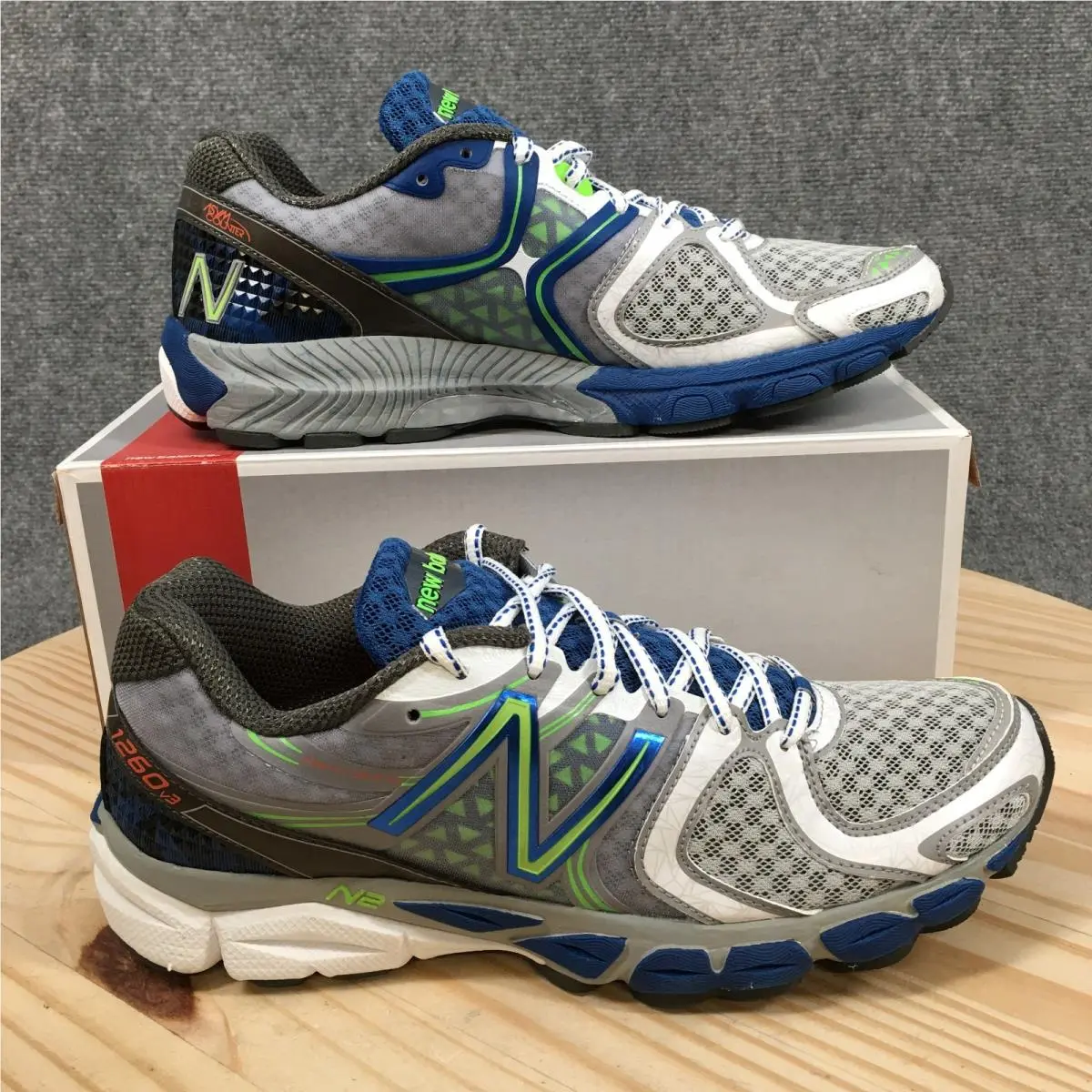 New Balance Sneakers Mens 10.5 1260v3 Asym Counter Running Narrow Gray Blue New