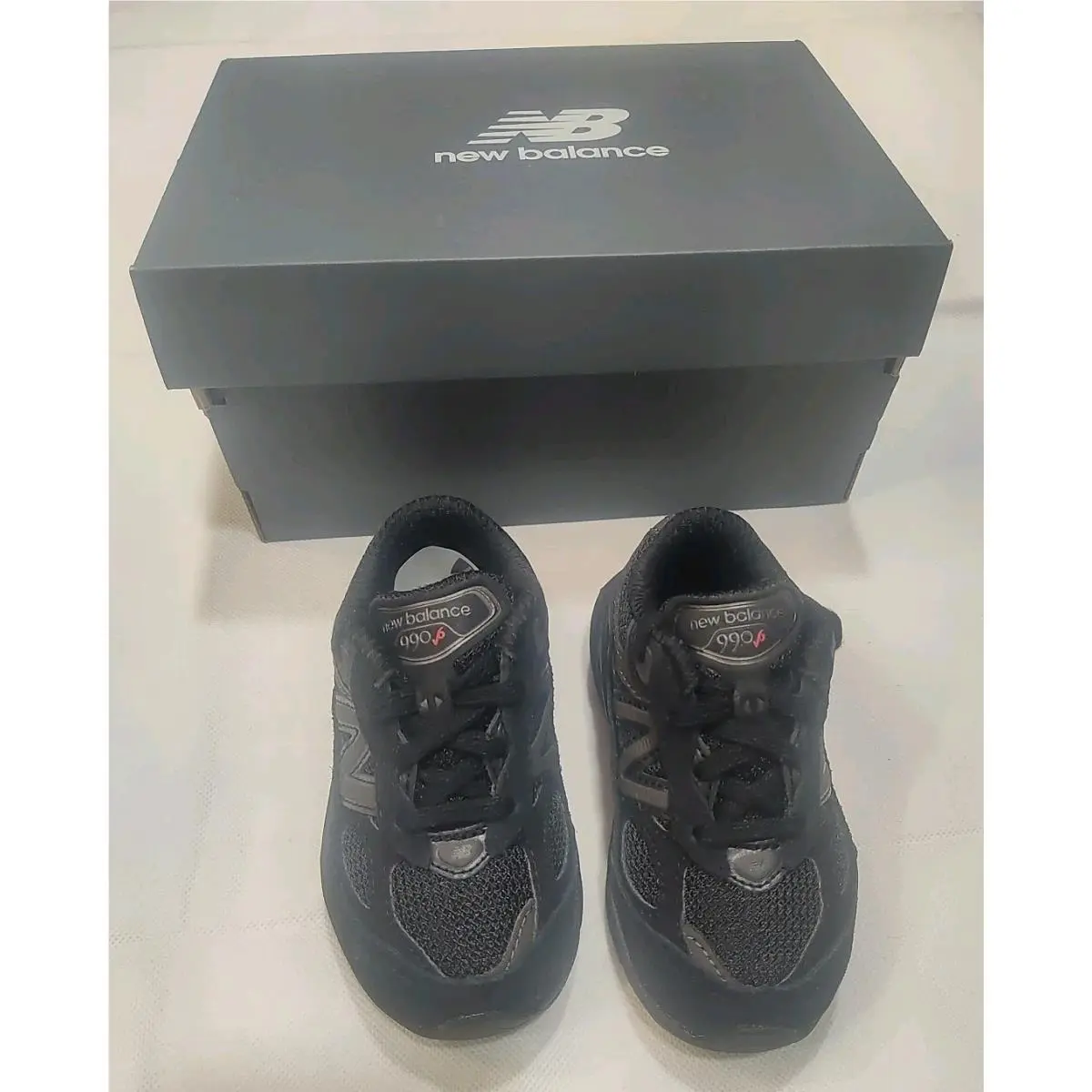 New Balance 990V6 - Toddler Size 5 - 12- 18 Months - Black Sneakers Shoes