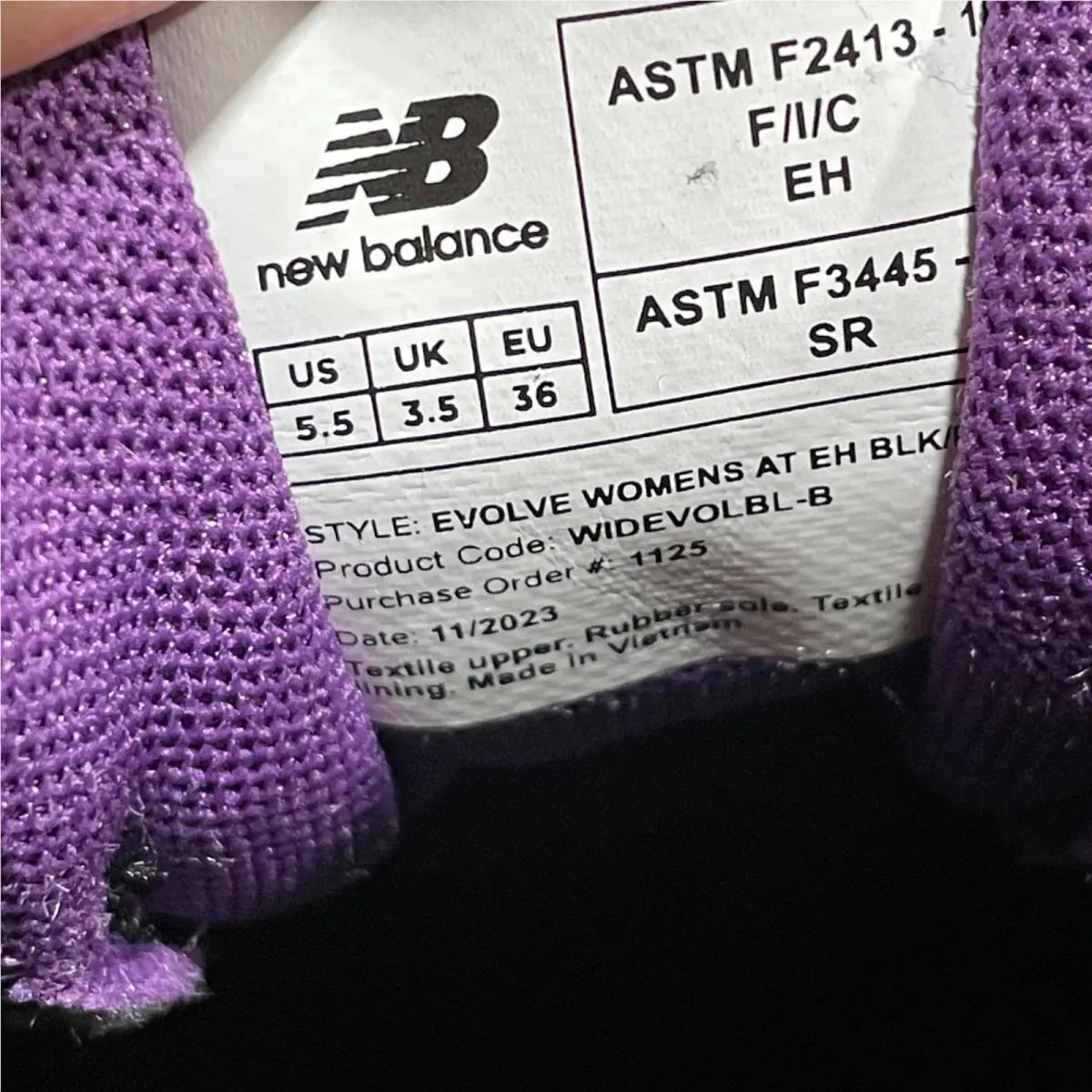 New Balance shoes - New Balance Work & Safety Evolve Alloy Toe EH SR - WIDEVOLBL - Black (UPC: 810119136992) 13