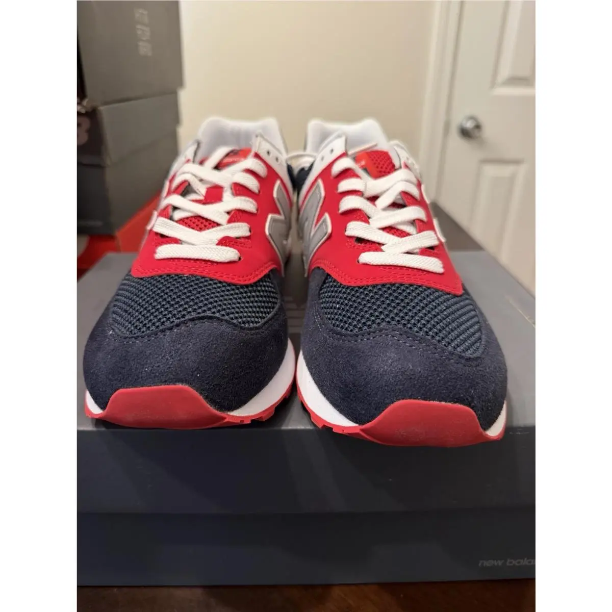 New Balance shoes - New Balance 574 - Dark Blue,red,white,grey (UPC: 0194768245619) 4