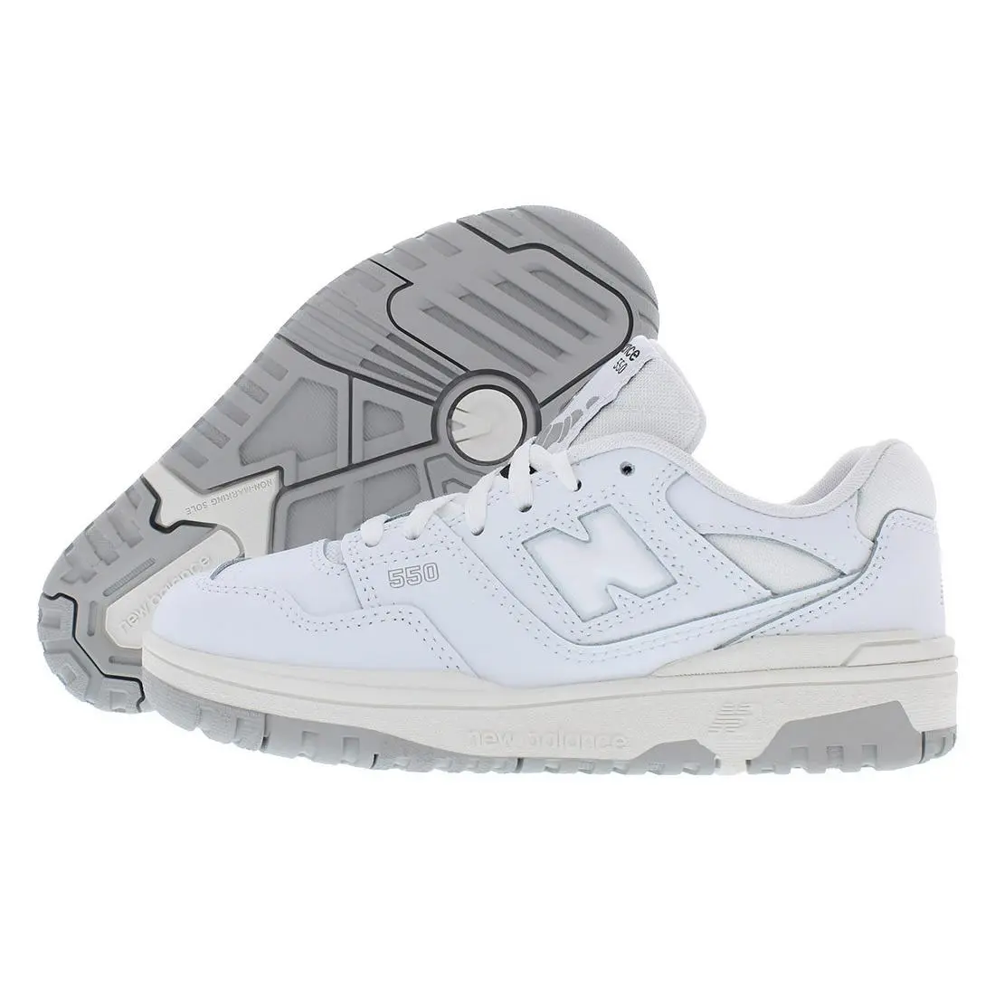 New Balance 550 PS Boys Shoes Size 1.5 Color: White