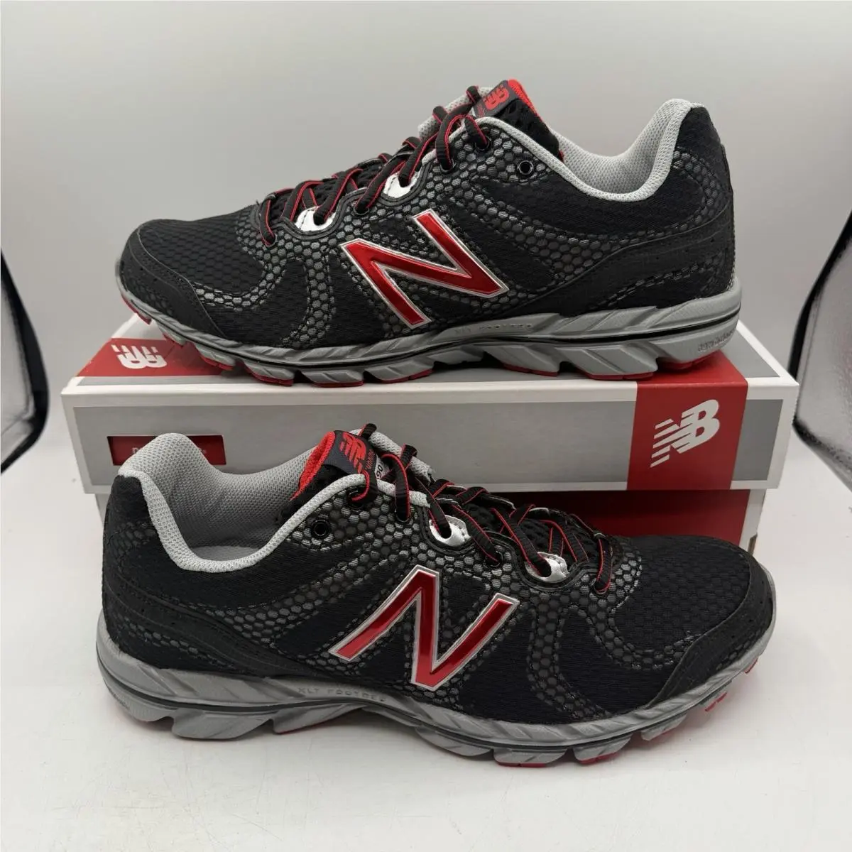 New Balance 590 Running Shoes Mens Sz 11 D Black/red Sneakers M590BS2 Deadstock