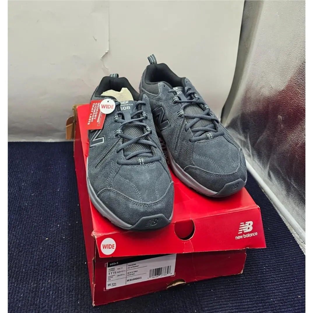 New Balance MX608DG5 Mens 608v5 Work Shoes Slip Resistant Leather Sneaker 11-1/2