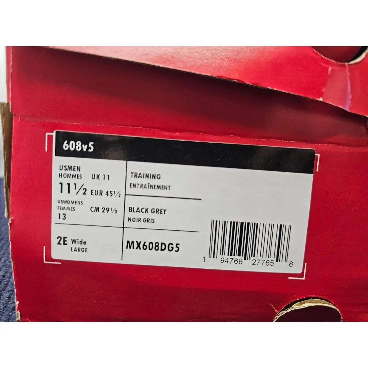 New Balance shoes - MX608DG5 - MX608DG5 - Black 0
