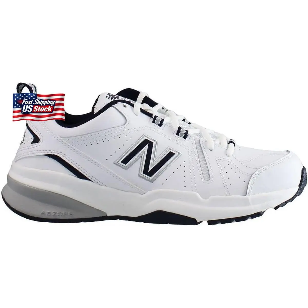 New Balance shoes - White/Navy (UPC: 744759637130) 1