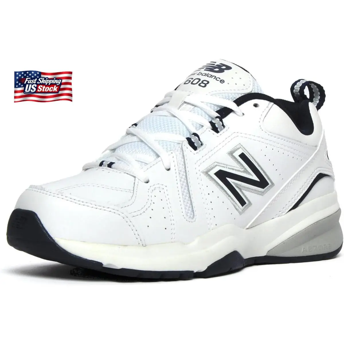 New Balance shoes - White/Navy (UPC: 744759637130) 2