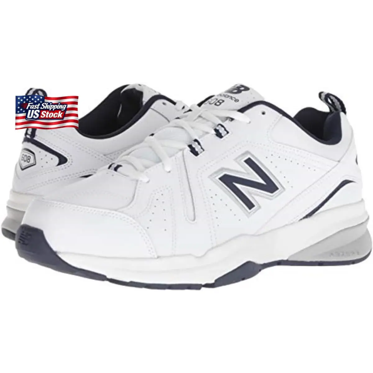 New Balance shoes - White/Navy (UPC: 744759637130) 6