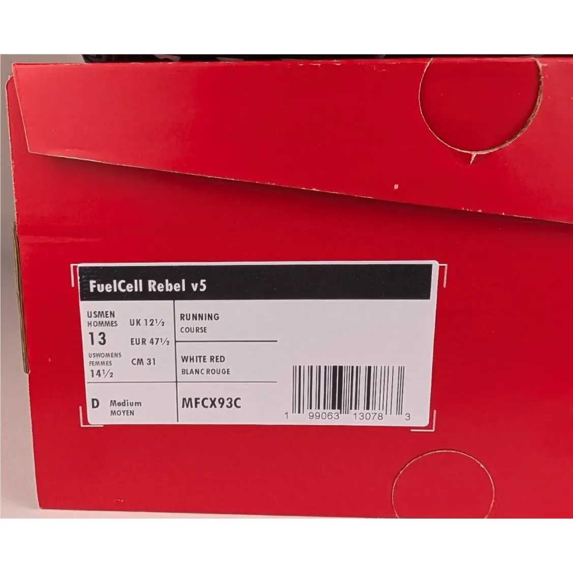 New Balance shoes - New Balance FuelCell Rebel v5 - White/Black/Red 8