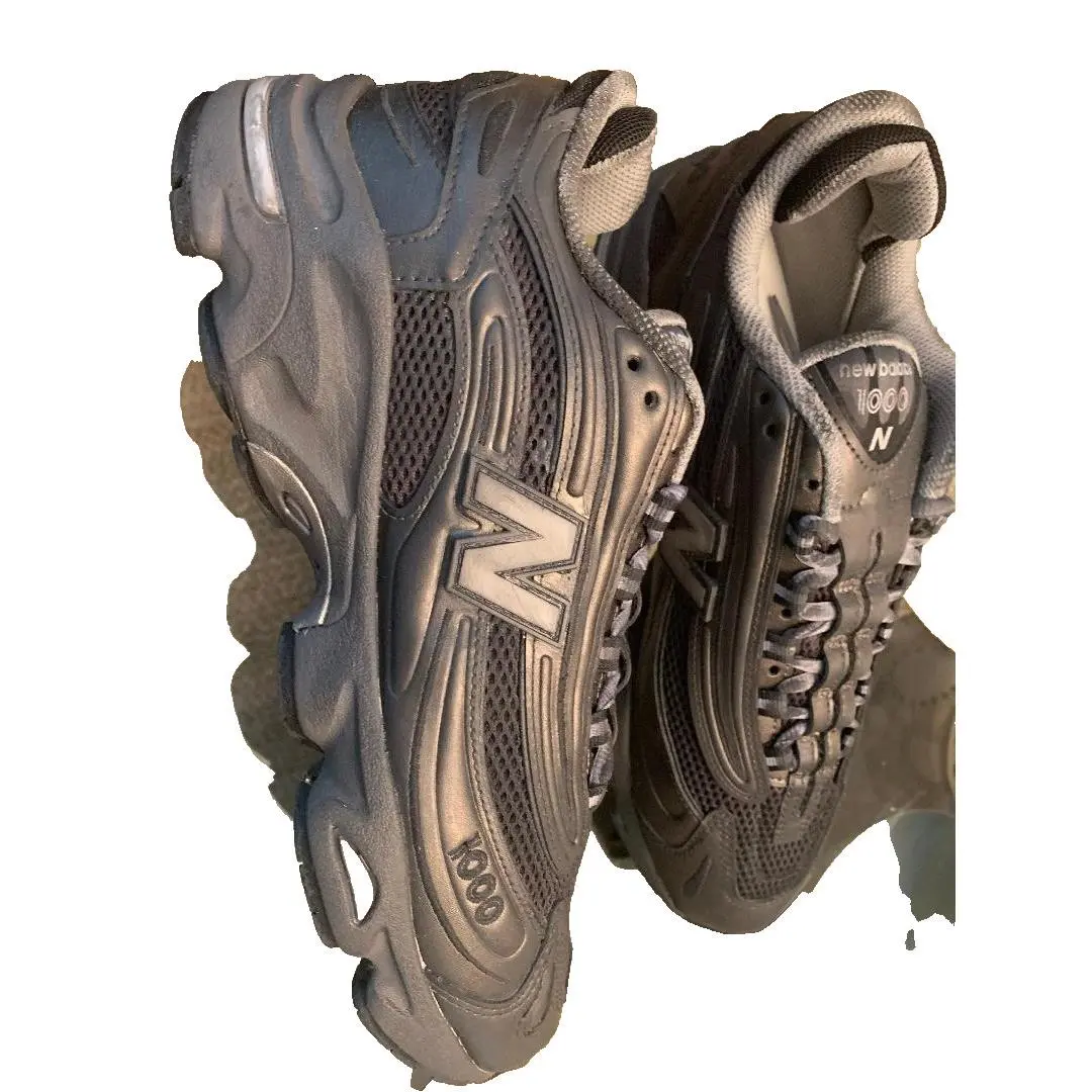 New Balance 1000 Black Solid Low Top Lace-up Athletic Sneakers Sz 10 Free Sh
