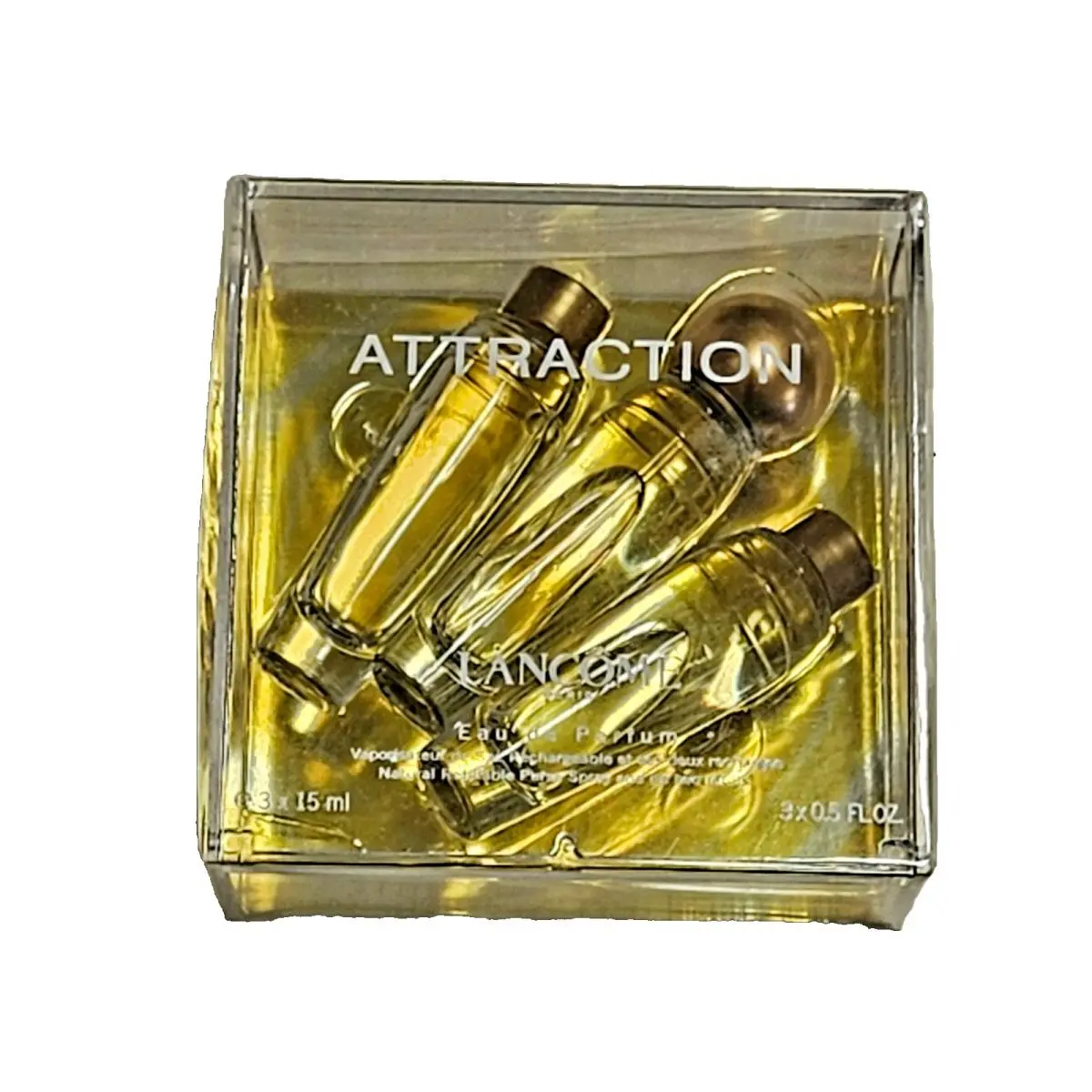 Attraction Lancome 3 Pcs Set 3X15 ML 3X0.5 FL OZ Edp For Women