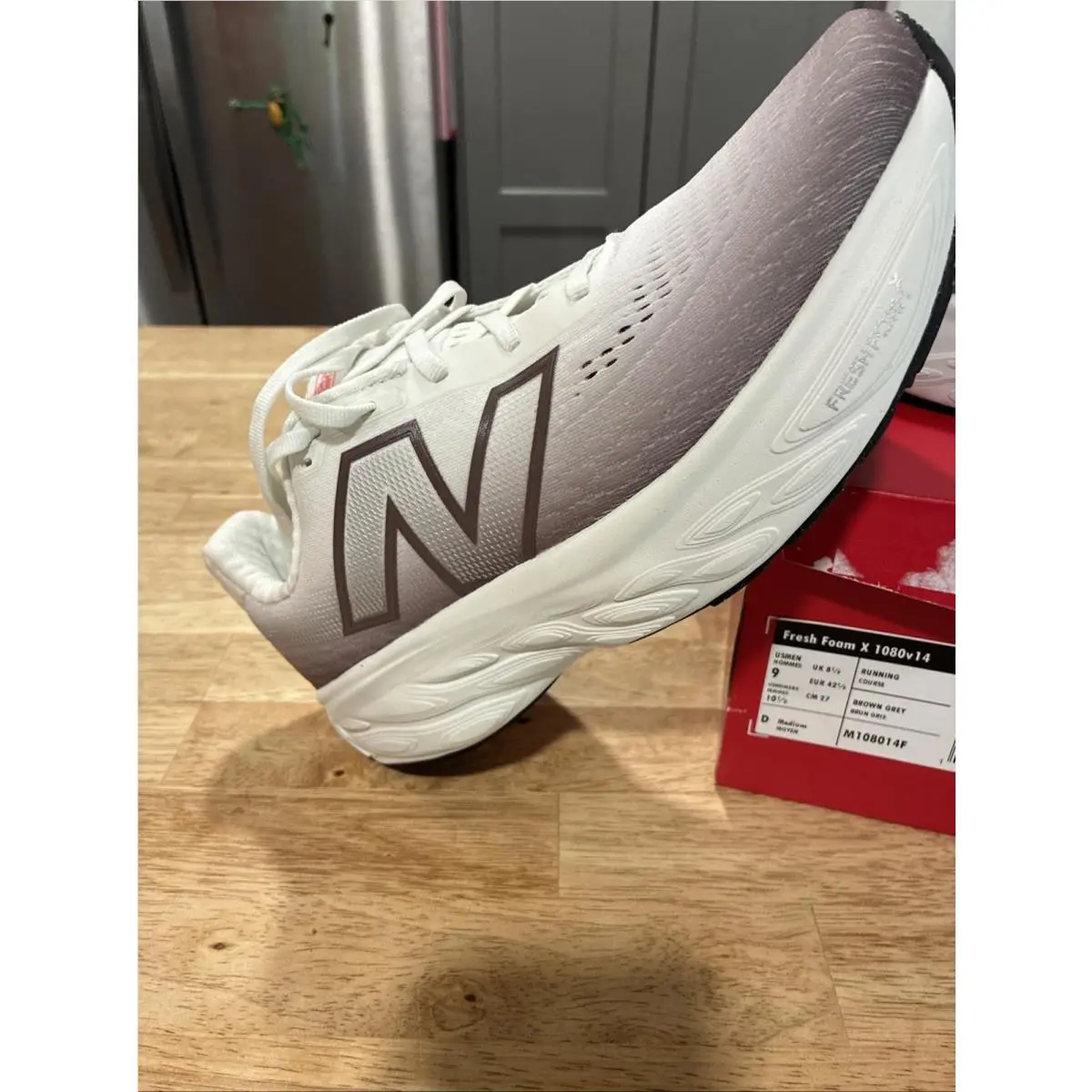 New Balance shoes - New Balance Fresh Foam 1080 - Earth Shadow/Reflection/Urgent Red 1