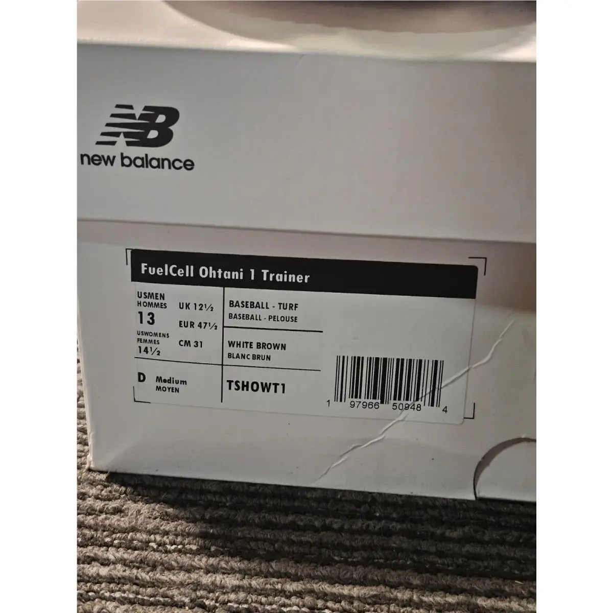 New Balance shoes - NEW BALANCE SO1 Ohtani 1 TF - TSHOWT1 - White/Gold (UPC: 197966509484) 0