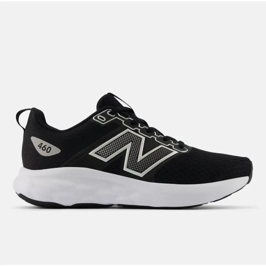 New Balance 460v4 Mens Size 9.5 Running Shoes W460LK4 Wide Black/silver Grey New