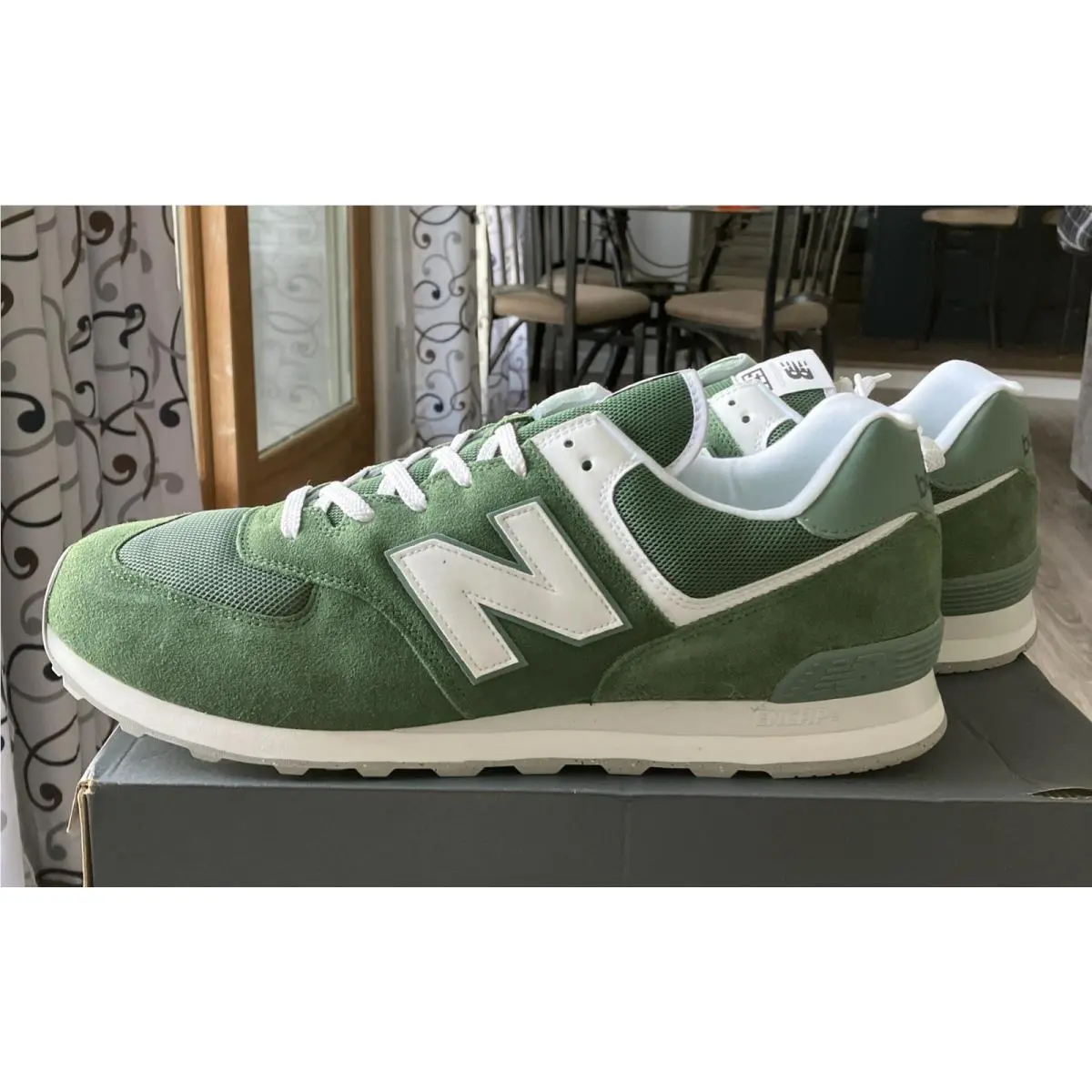New Balance shoes - New Balance 574 - U574FGG - Green & White (UPC: 0196941369617) 1