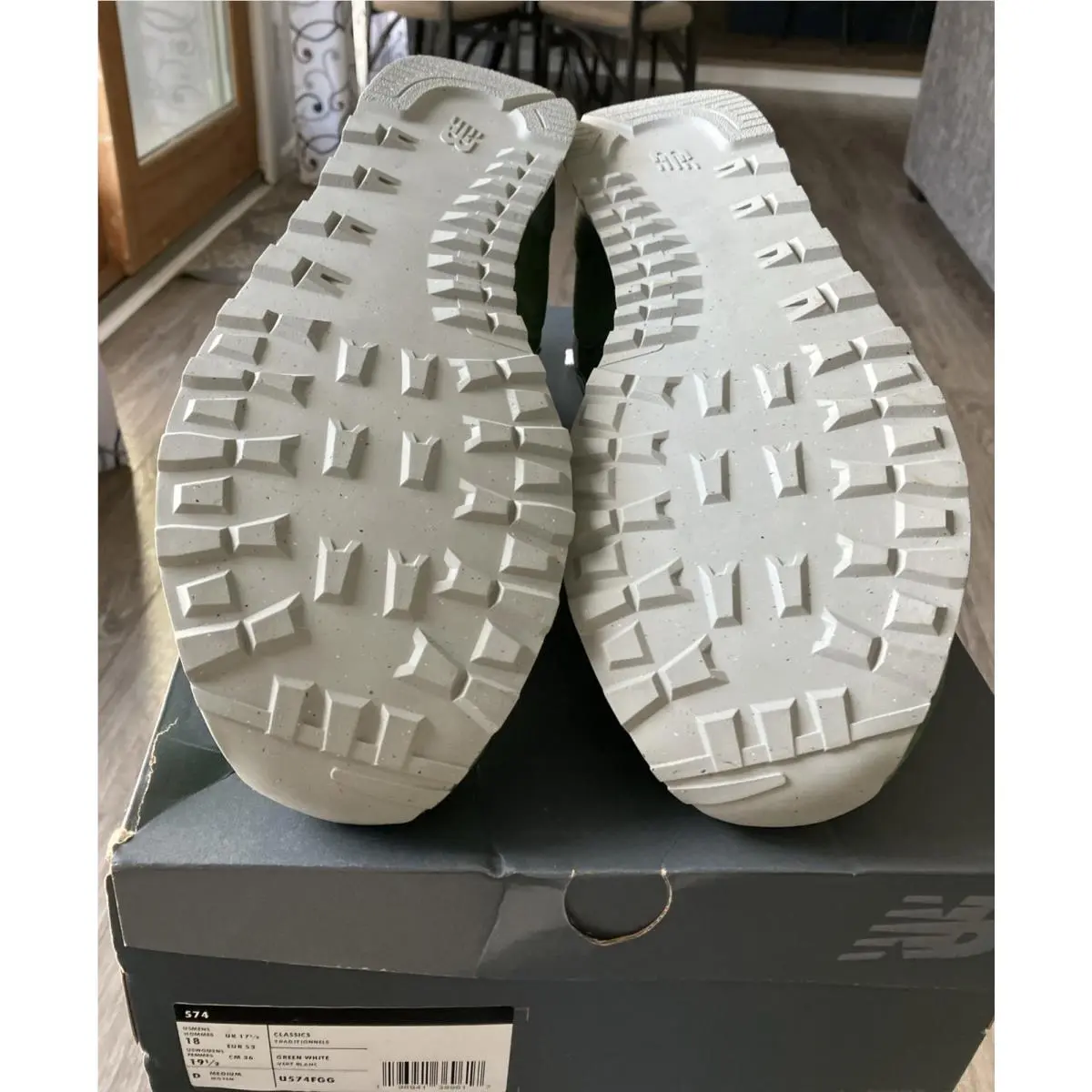 New Balance shoes - New Balance 574 - U574FGG - Green & White (UPC: 0196941369617) 3