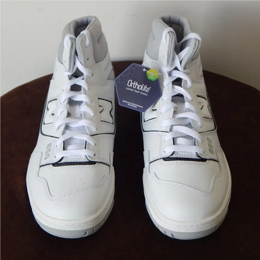 Men New Balance 650R White Cloud Grey High Top Sneaker Athletic Shoes Sze 12