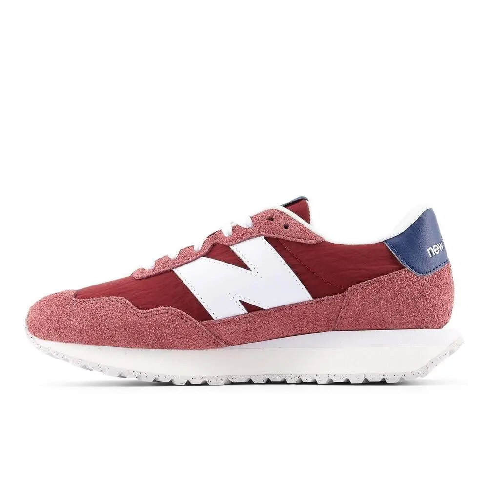 New Balance Women`s 237 V1 Sneaker Washed Burgundy/nb White 8 M