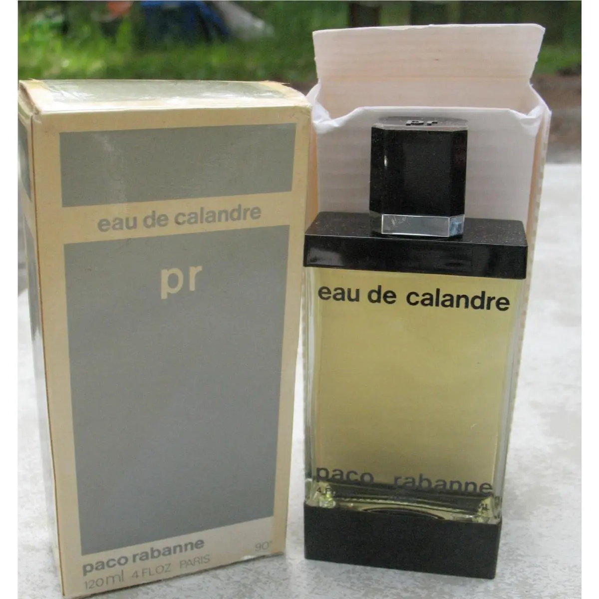 Vtg Eau De Calandre by Paco Rabanne 4 Fl Oz. Paris France Prebarcode Formula
