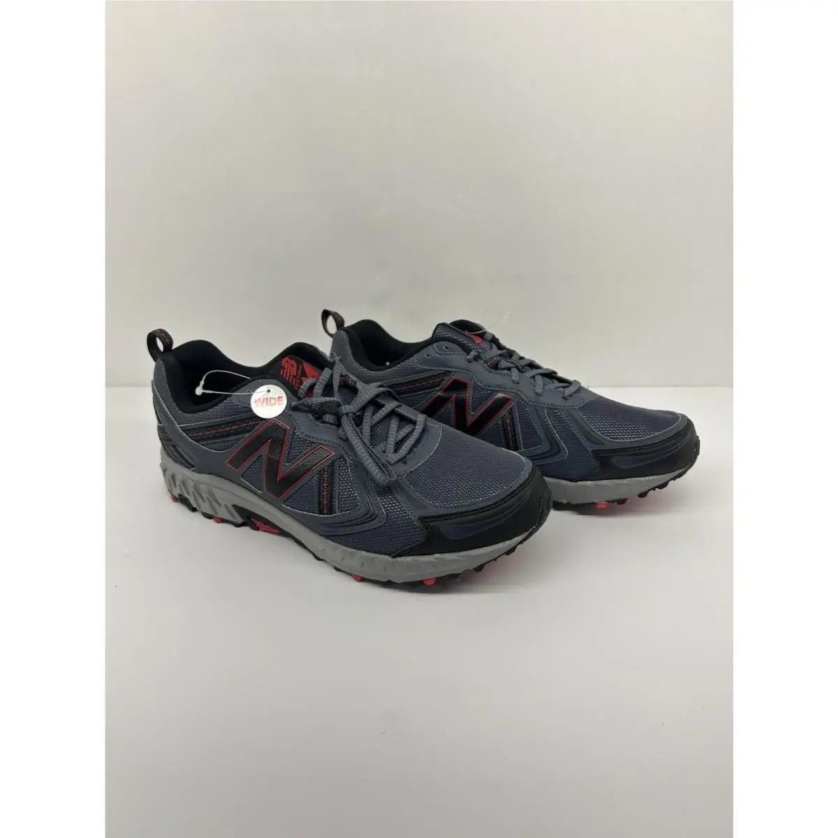 New Balance Men`s All Terrain Trail Shoes MT410CT5 Gray Red Sz 14 4E