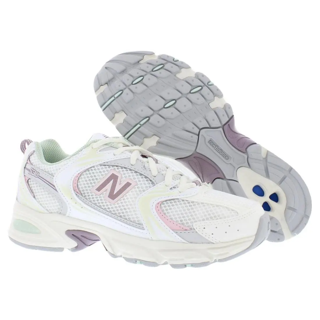 New Balance 530 Unisex Shoes Size 7 Color: White/purple