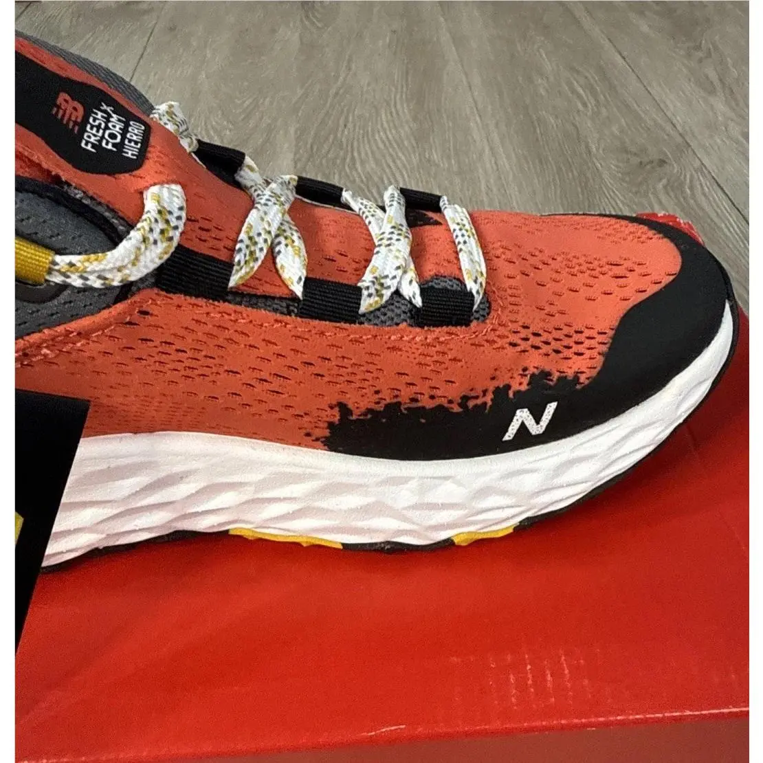 New Balance shoes - New Balance Fresh Foam Hierro v7 - WTHIERR5 - Orange/Black (UPC: 0194182009569) 8