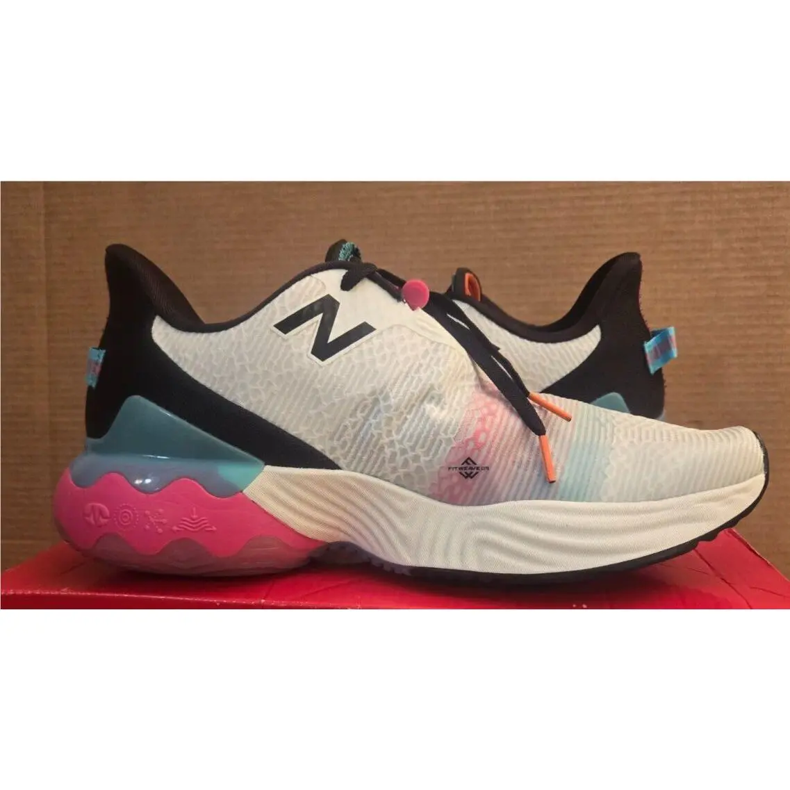 New Balance shoes - New Balance FuelCell Rebel TR - White/Cyber Jade/HI-Pink 5