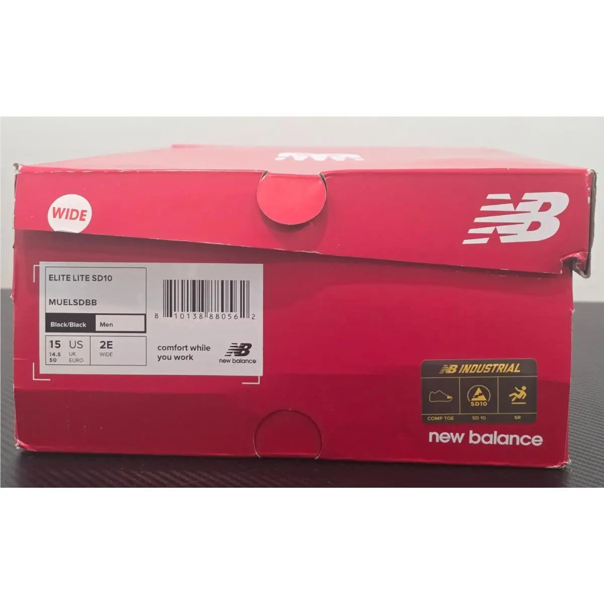 New Balance shoes - New Balance Work & Safety Composite Toe Elite Lite SD10 - MUELSDBB - Black (UPC: 810138880562) 9