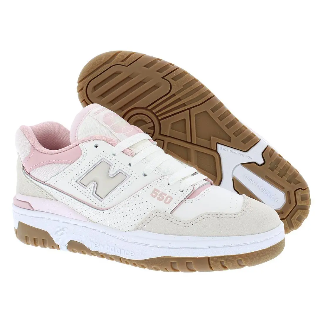 New Balance 550 Womens Shoes Size 10 Color: White/pink
