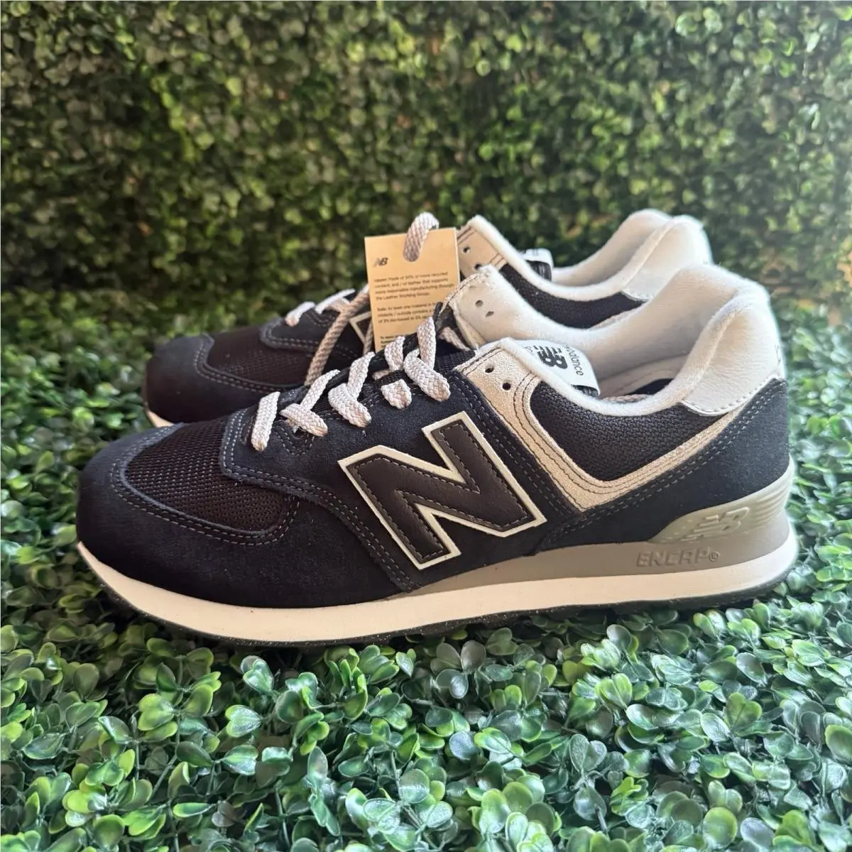 New Balance 574 Core Pack - Black White Size 8 Men Medium D Classics