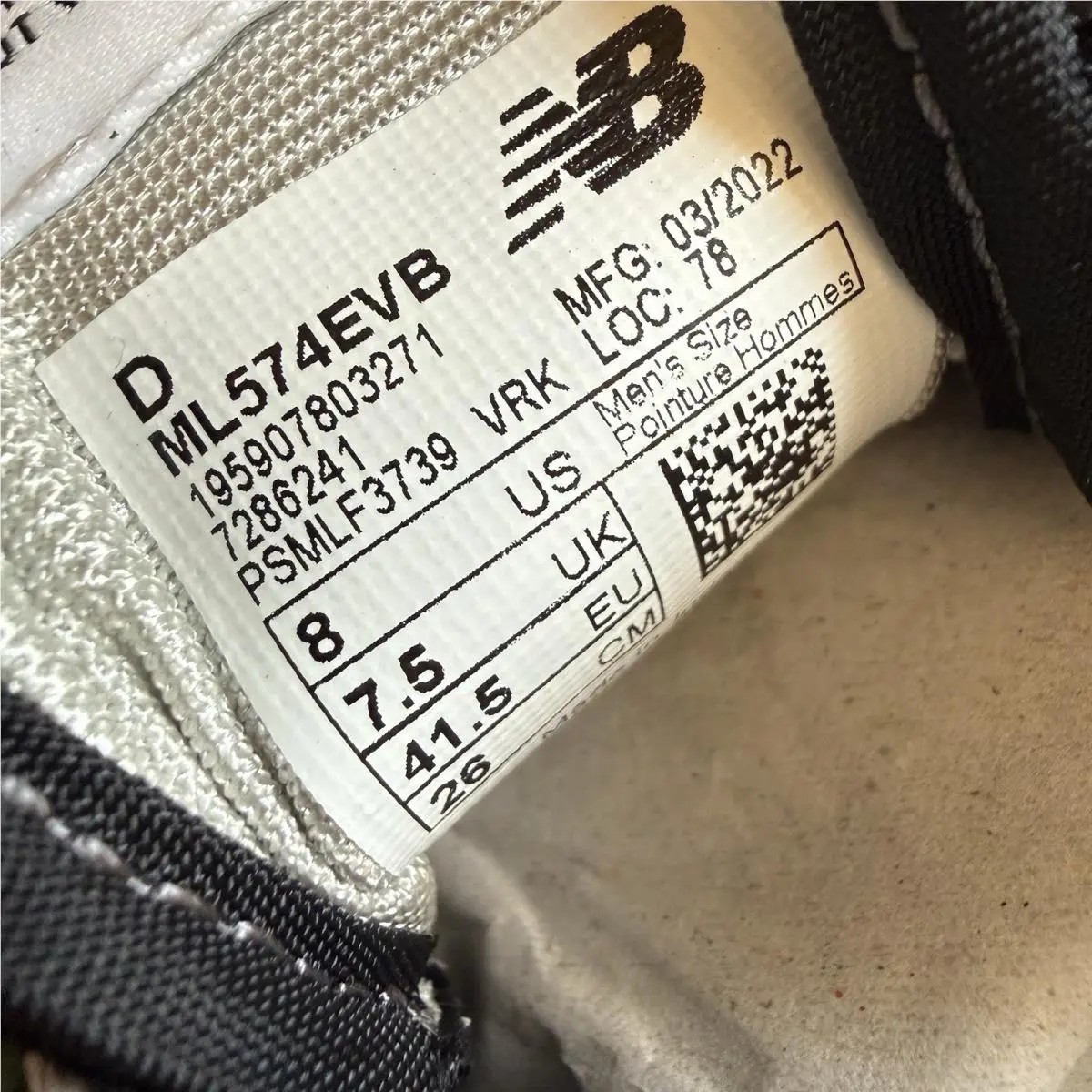 New Balance shoes - New Balance 574 - Black / White 12