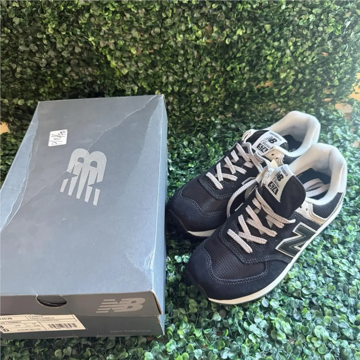 New Balance shoes - New Balance 574 - Black / White 15