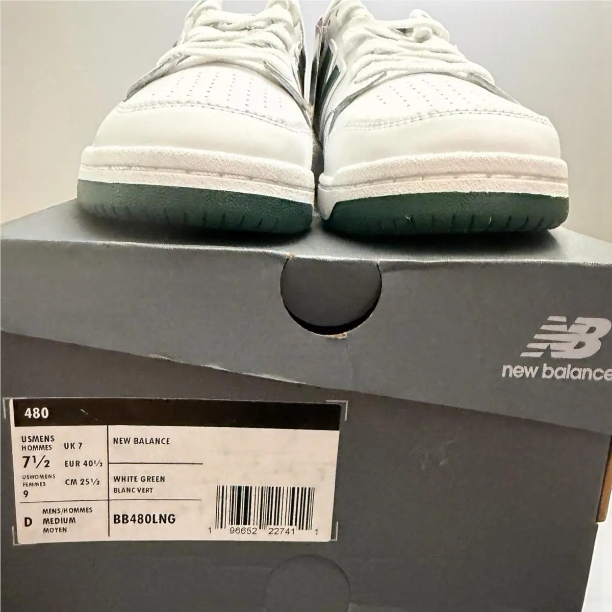 New Balance shoes - New Balance 480 - BB480LNG - White Green (UPC: 196652227411) 3
