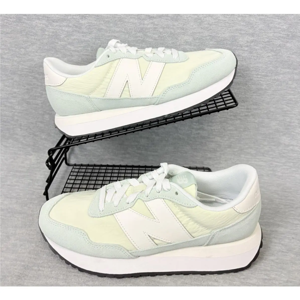 New Balance 237 Lifestyle Sneakers Womens 9 M Green Mesh Walking Comfort Retro