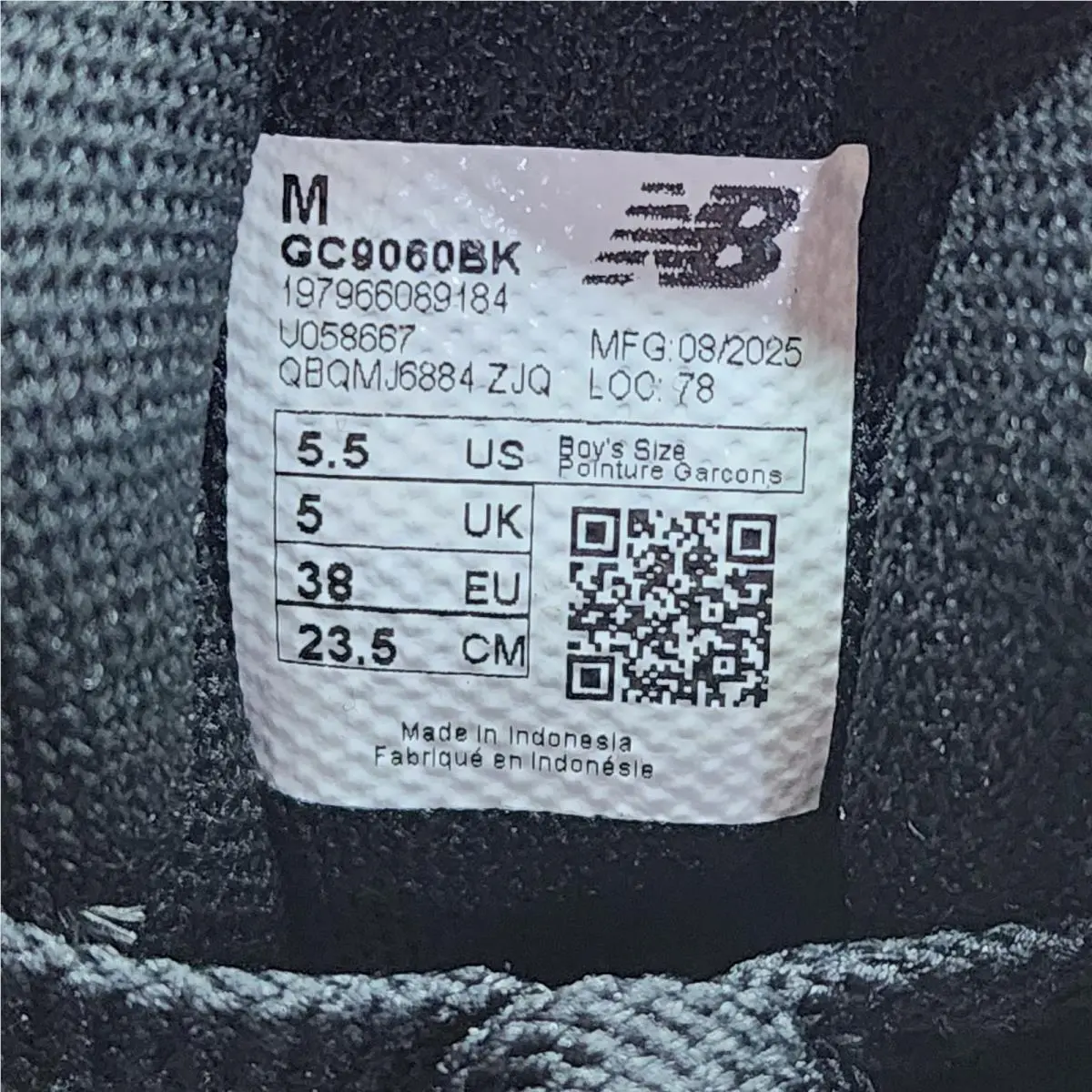 New Balance shoes - New Balance GC9060BK - Black / Gray 6