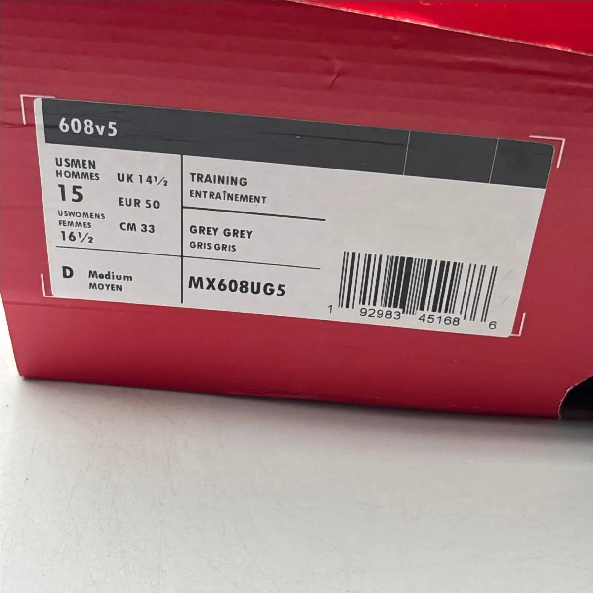 New Balance shoes - MX608UG5 - MX608UG5 - Gray 5
