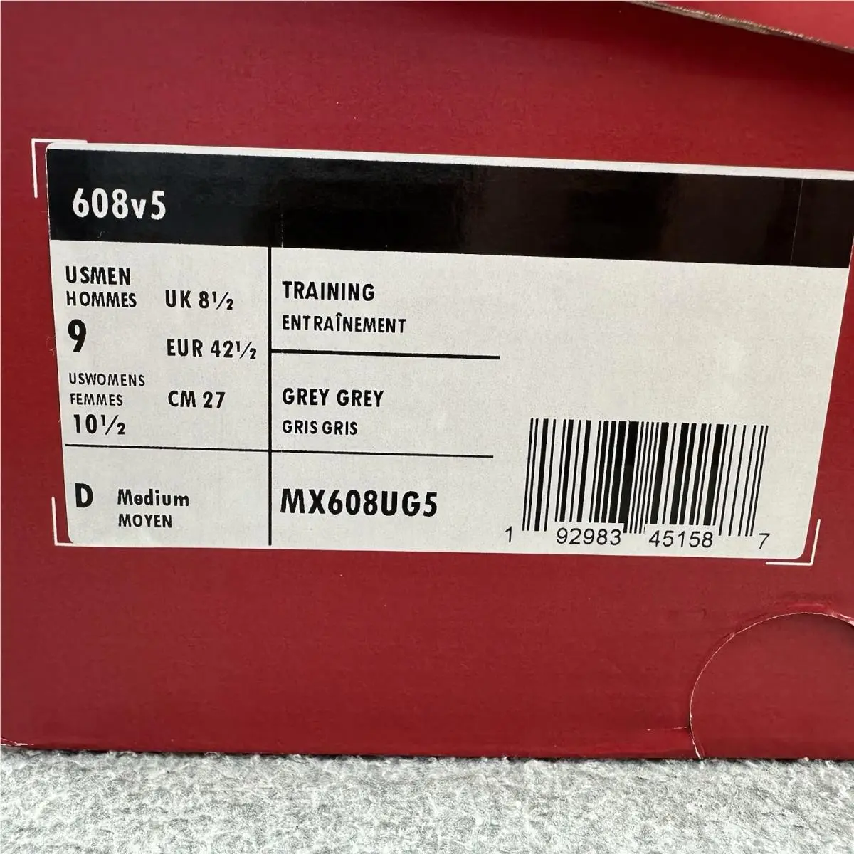 New Balance shoes - New Balance 608 - MX608UG5 - Gray, Manufacturer: Team Away Grey/Castlerock (UPC: 192983451587) 17