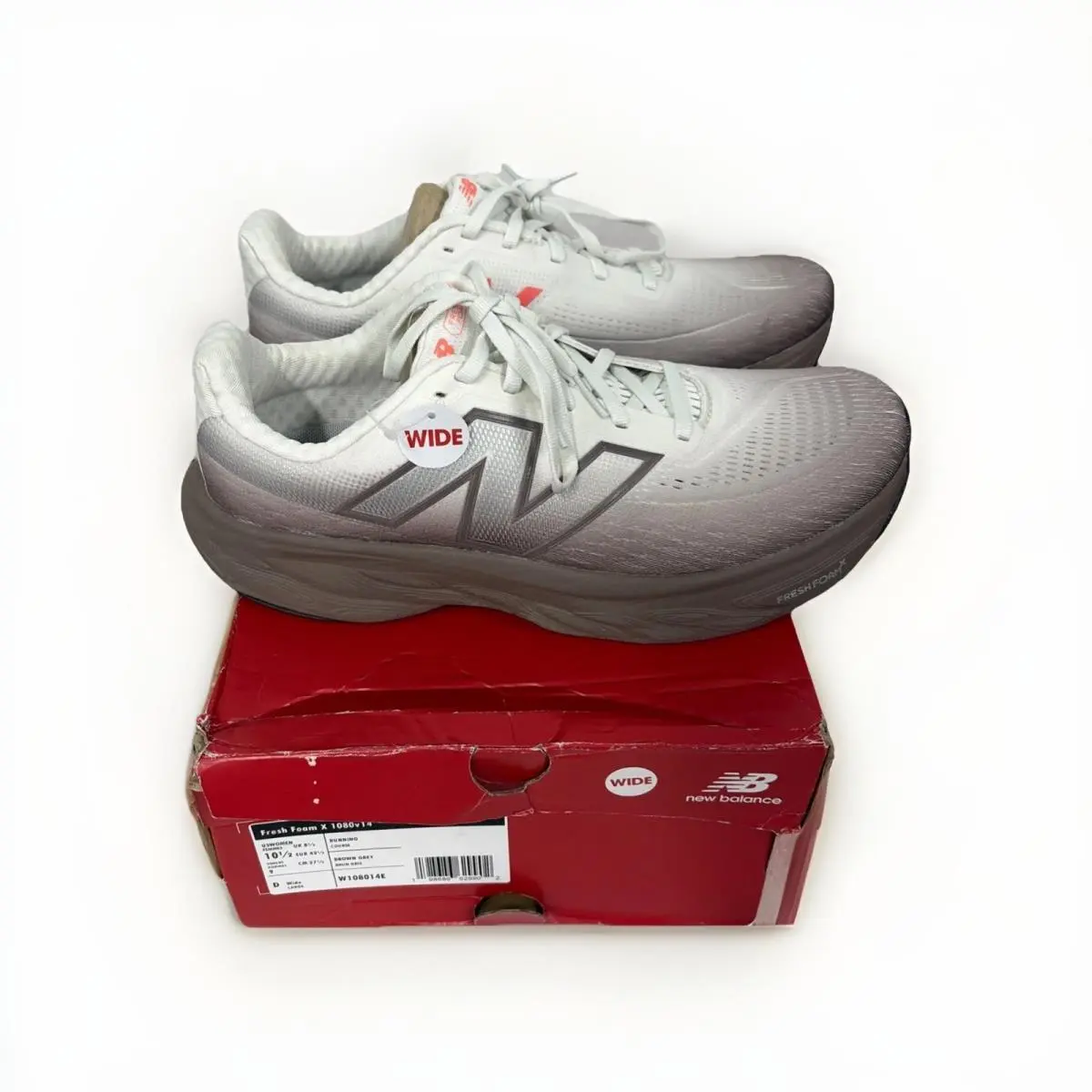 New Balance Fresh Foam X 1080v14 Women’s 10.5 Wide Brown Grey W108014E