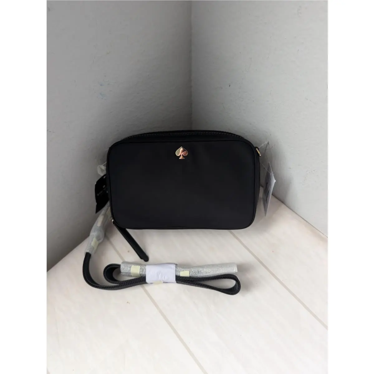 Kate Spade Jae Dual Zip Camera Bag Crossbody in Black
