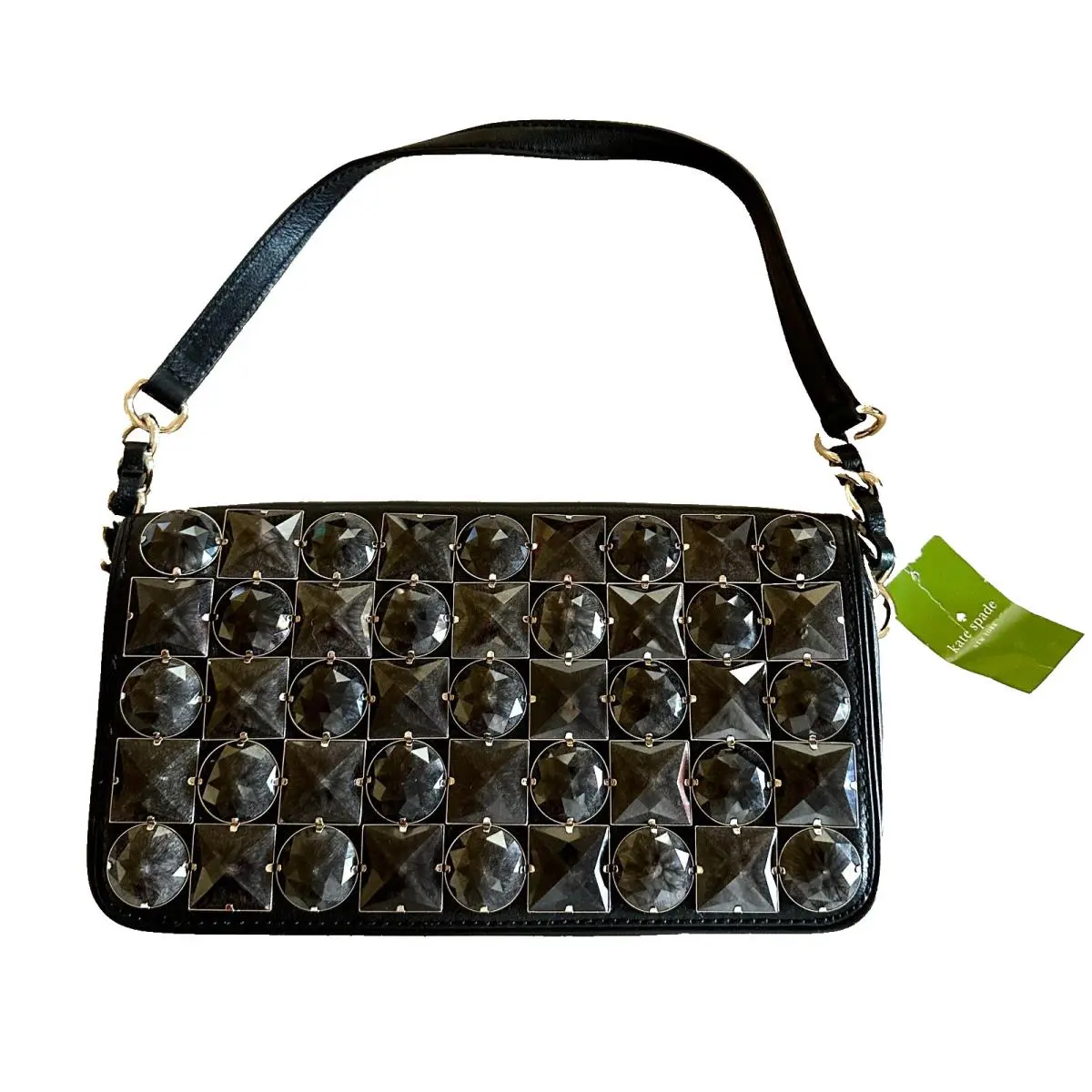 Kate Spade Black Leica High Line Leather Shoulder Bag Purse Handbag PXRU2788