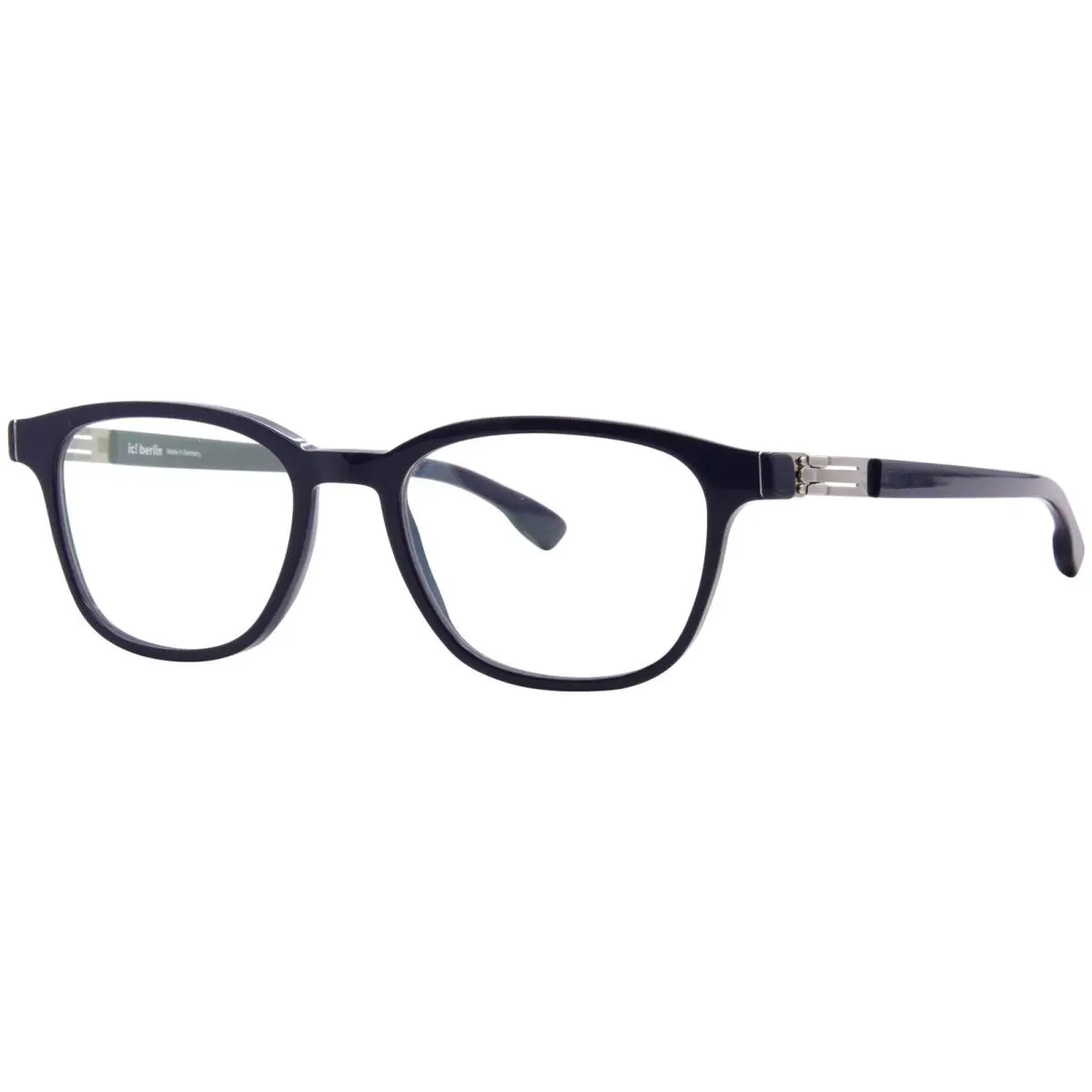 Ic Berlin Hue Eyeglasses Men`s True Blue Full Rim Square Shape 49mm