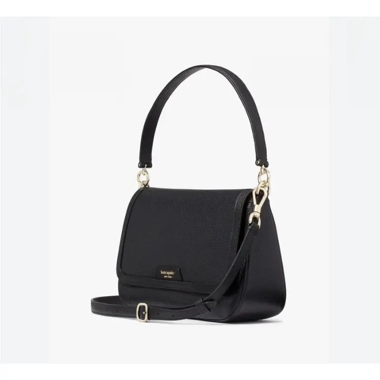 Kate Spade NY Hudson Pebbled Leather Women`s Shoulder Crossbody + Dust Bag Black