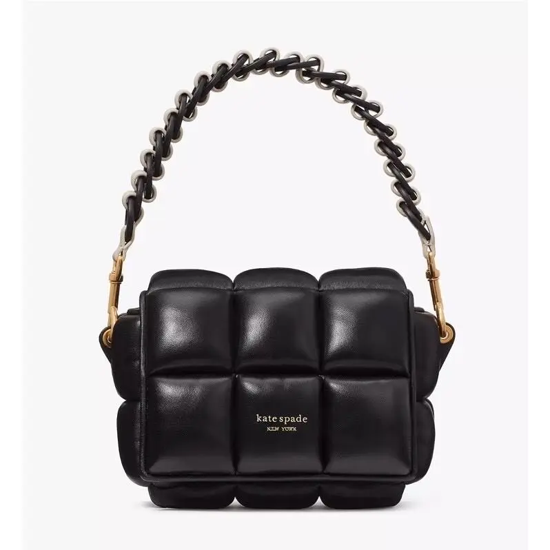 Kate Spade New York Boxxy Smooth Leather Crossbody Bag Black