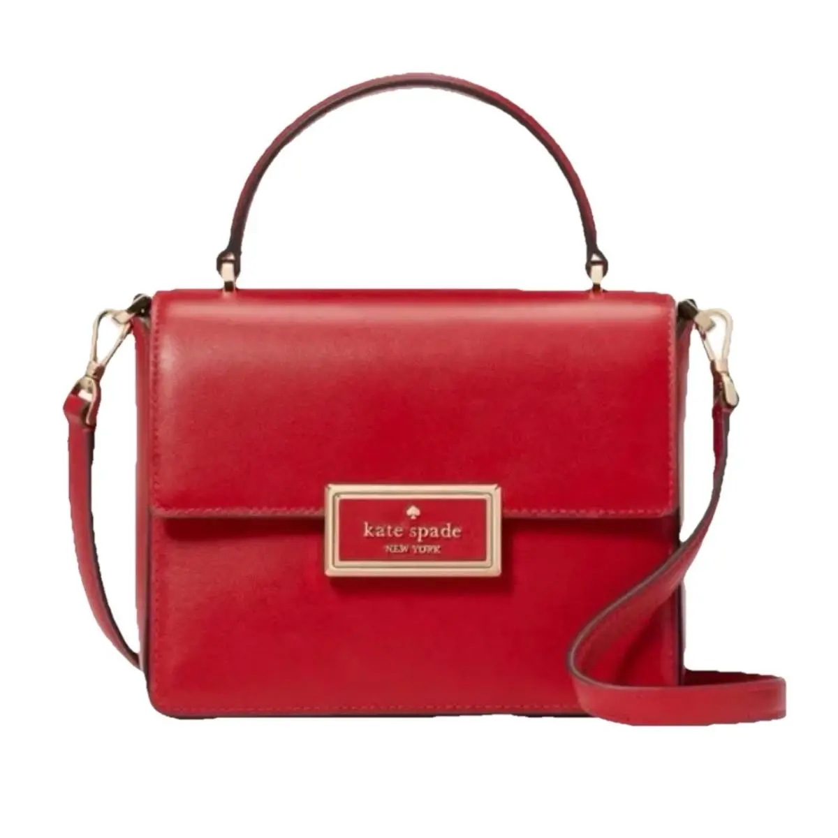 Kate Spade Reegan Small Top Handle Crossbody Bag KA755 Candied Cherry 601 T88