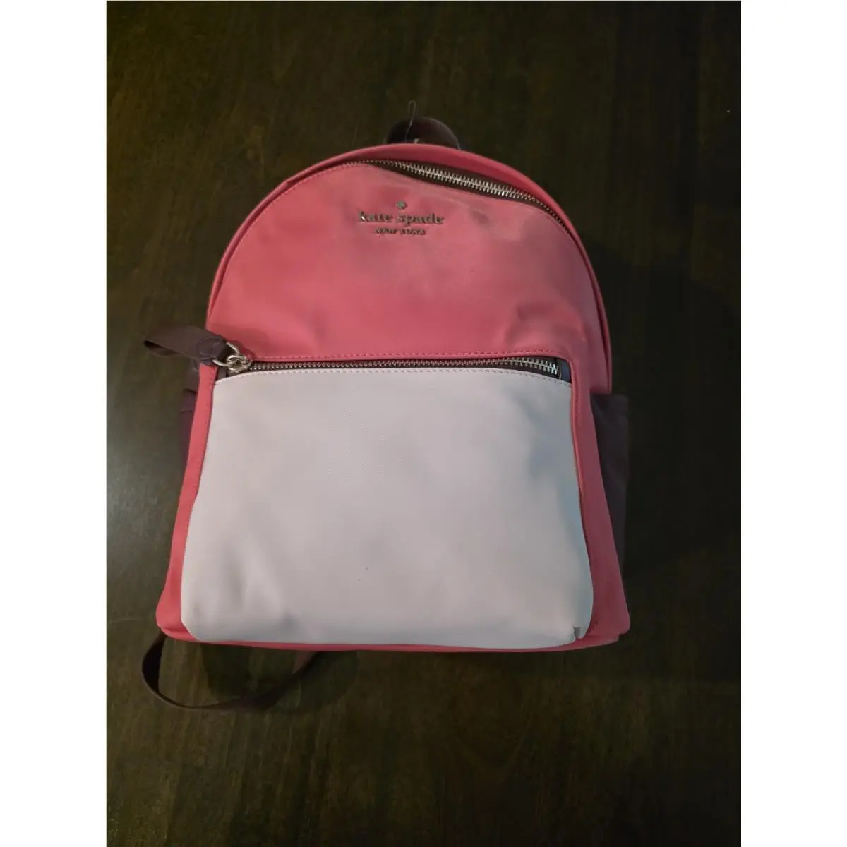 Kate Spade New York The Little Better Women’s Medium Back Pack In Pink and White
