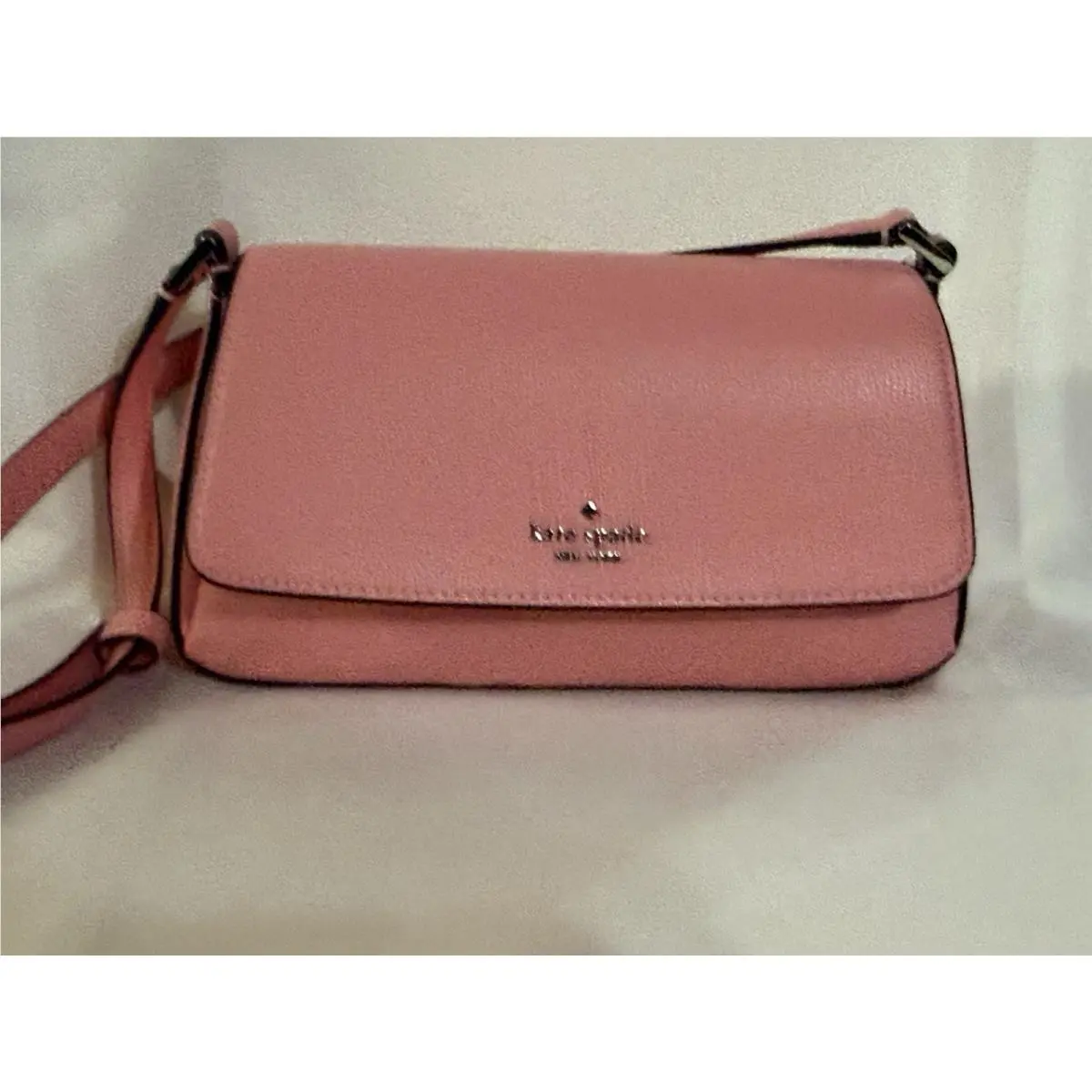 Kate Spade Sutton Mini Crossbody Bag Grapefruit Refined Grain Leather