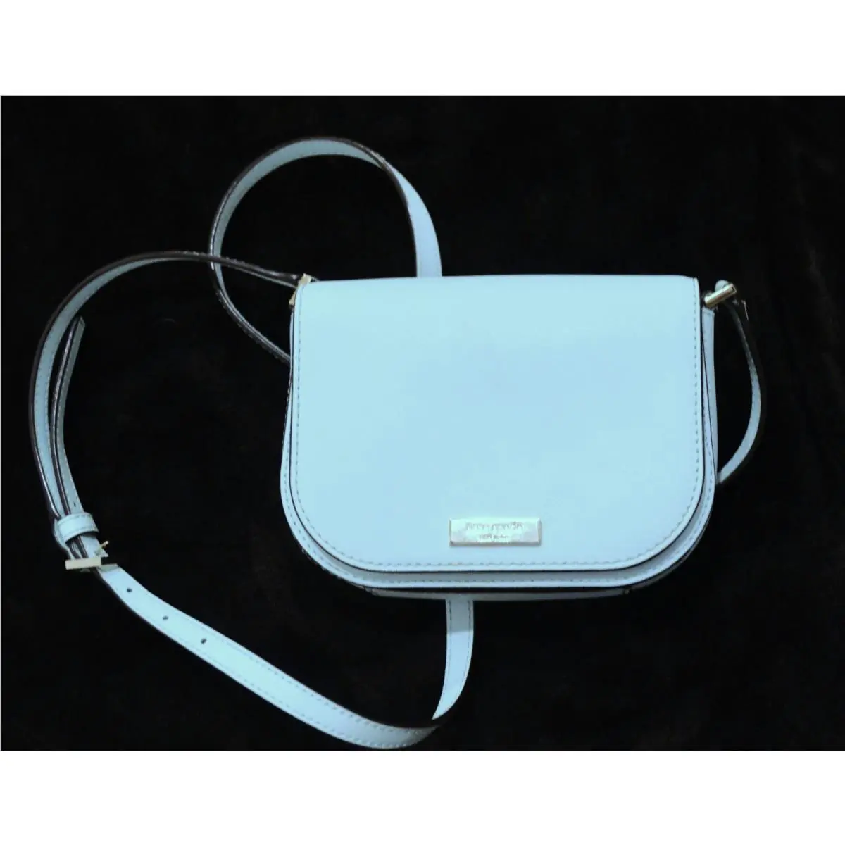 Euc Kate Spade Aqua Blue Leather Crossbody Bag Purse